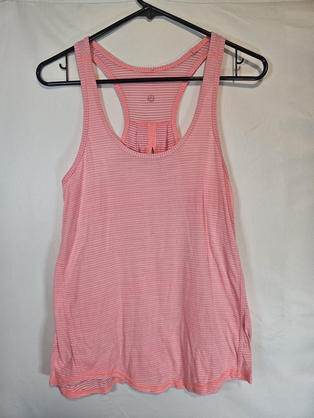 Women’s Pink Striped Racerback Tank Top
